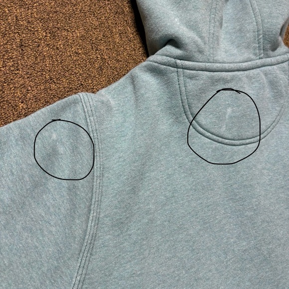 Carhartt Muted Green Teal FULL ZIP Hoodie – Women’s XL (16–18) - Picture 9 of 13